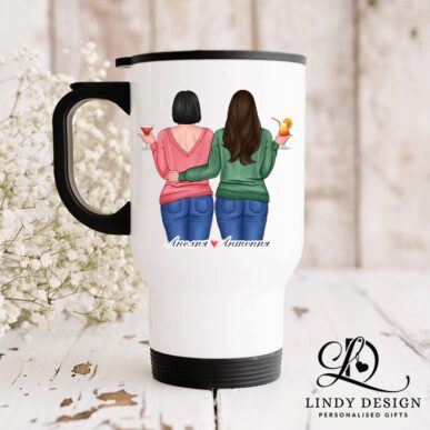 Персонализирана термо чаша "Приятелки с коктейли"