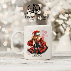 Персонализирана чаша за подарък Влюбена в Коледа