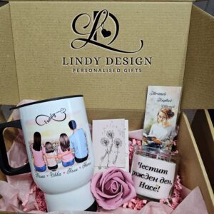 Персонализиран подаръчен комплект от термо чаша и свещ