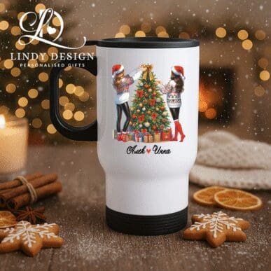 Персонализирана термо чаша "Коледни приятелки"