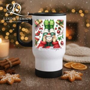 Коледна термо чаша Коледни крачета