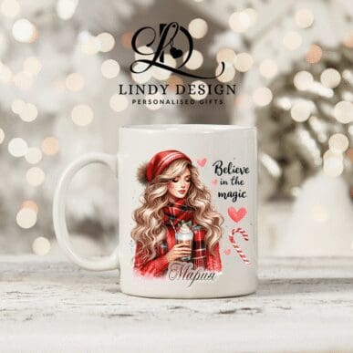 Персонализирана чаша за подарък „Believe in the Magic“